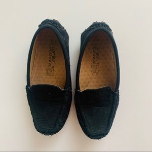 Black loafers